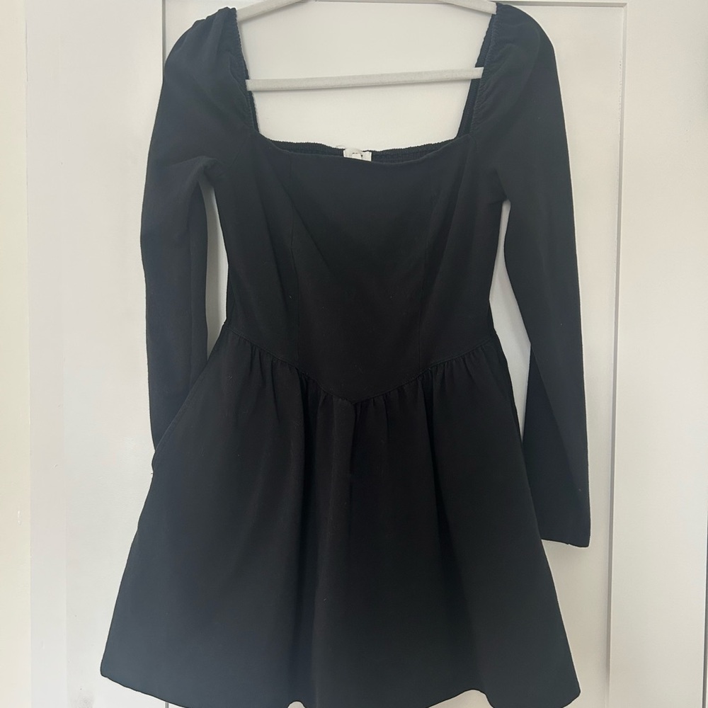 Aerie Black Long Sleeve Dress